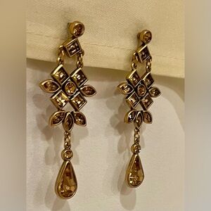 Topaz Rhinestone Shoulder Duster Gems